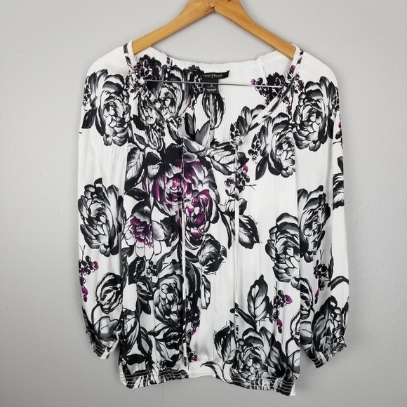 White House Black Market Tops - White House Black Market | Floral Print Blouse